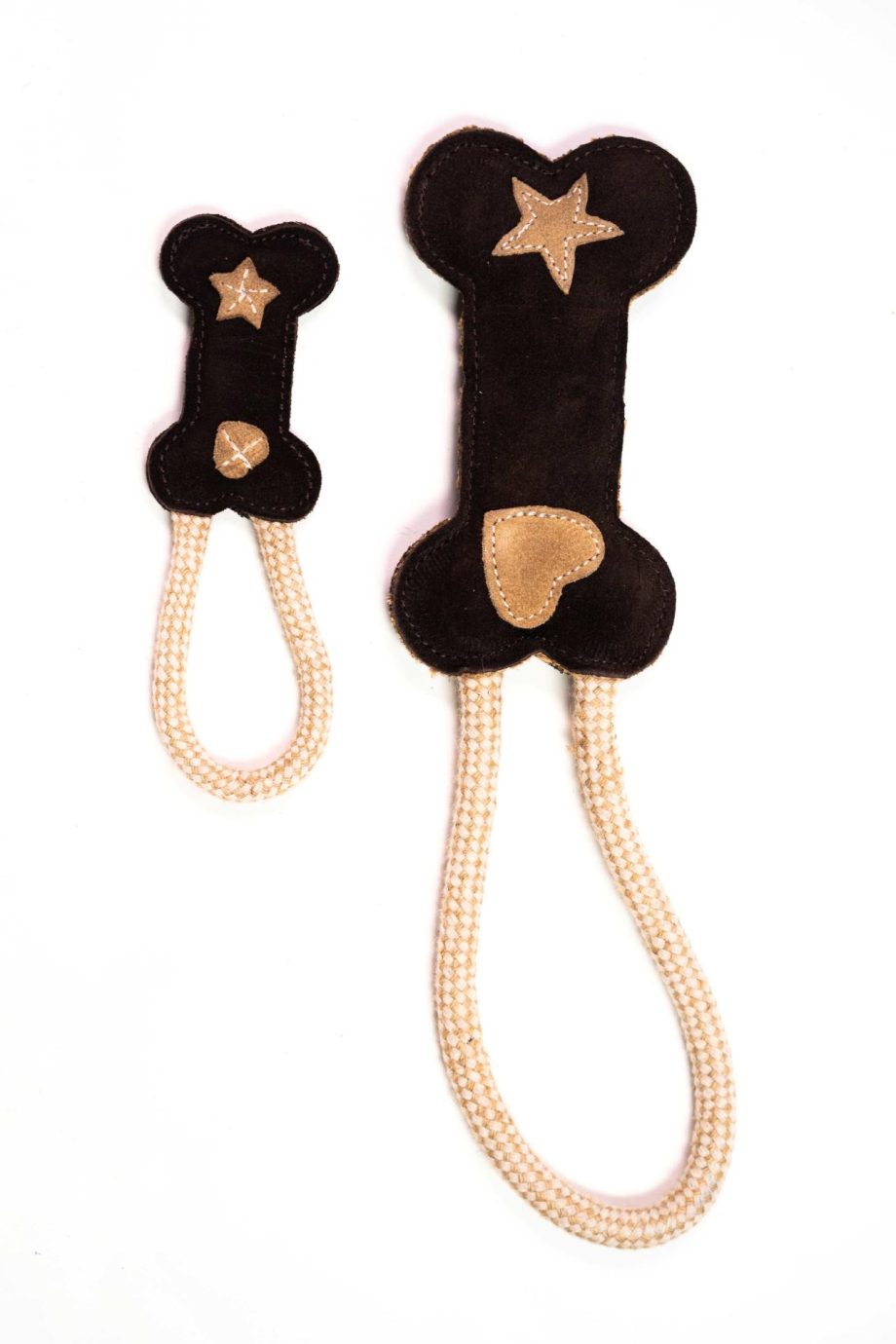 Classic Bone Natural Rope Dog Toy by Angel