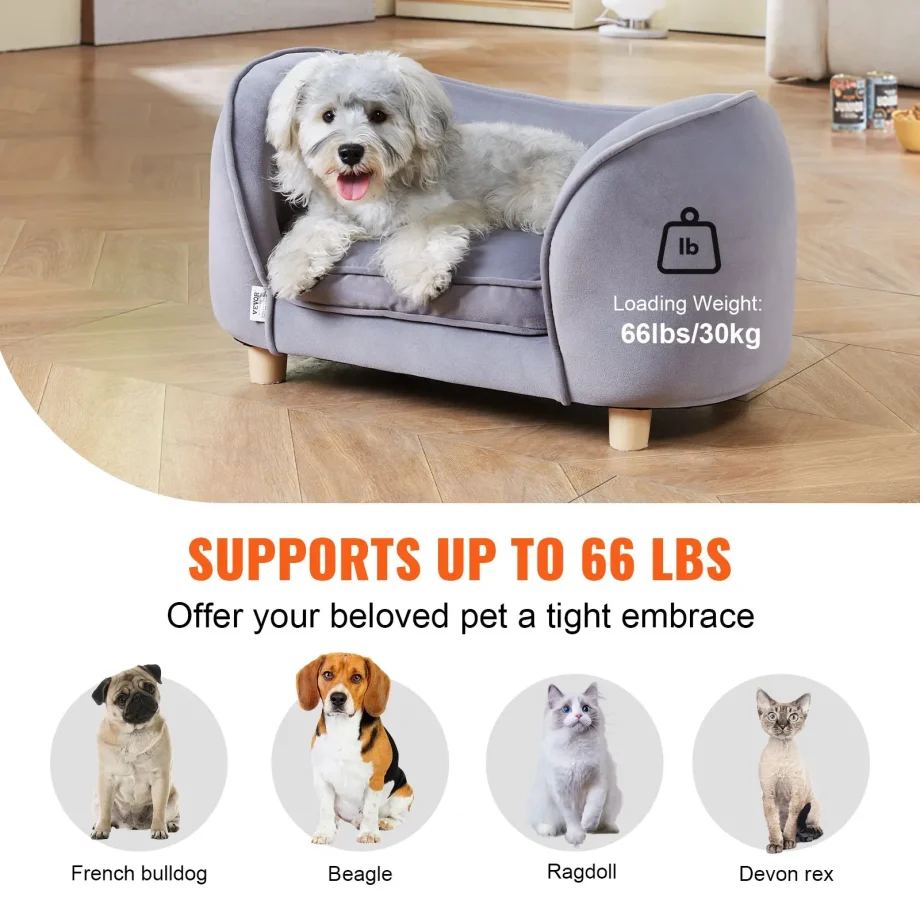 VEVOR Pet Sofa - Dog Couch for Small Dogs and Cats