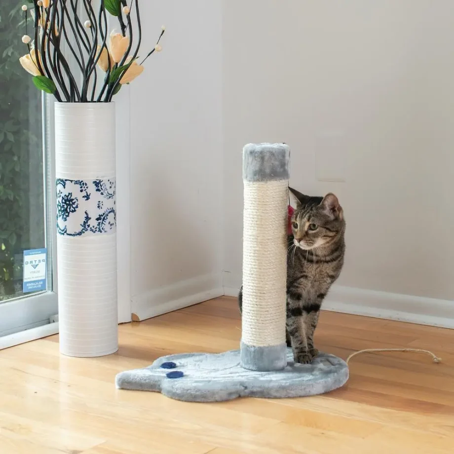 Armarkat Mouse Shape Real Wood Cat Scratcher Toy, Sisal Scratching Post