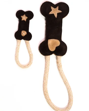 Classic Bone Natural Rope Dog Toy by Angel